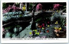 Postcard - Italian Garden, The Butchart Gardens, Near Victoria, British Columbia picture