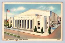 Grand Rapids MI-Michigan, Civic Auditorium, Antique, Vintage c1941 Postcard picture