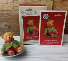 Hallmark Keepsake Ornament 2002 Wendy Woosh 100th Anniversary Of The Teddy Bear  picture