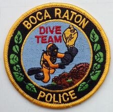 Obsolete vintage US USA Florida Boca Raton Police Dive Team patch picture