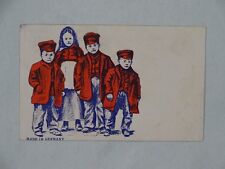 c1906 Hand Colored UDB Postcard Children Elmer Rudy Manchester IA Germany  picture