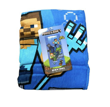 New Minecraft Underwater Adventure Kids Beach Towel 28in x 58in, 100% Cotton picture