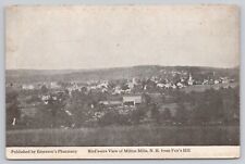 Milton Mills New Hampshire, Birds Eye View from Fox's Hill, Vintage Postcard picture