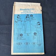 Vintage Simplicity 6123 Sewing Pattern Girls Dress & Top Size 14 picture