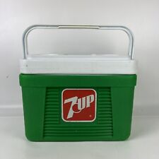 Vintage 7 up Cooler with Cup Holder Lid Made in USA 7up picture