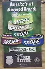 Vintage LARGE SKOAL Tobacco Sign Dated 2004 AMERICAN #1 FLAVORED BRAND 34