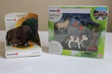 Schleich American Bison 14714 and Farm Life 41422, NEW picture