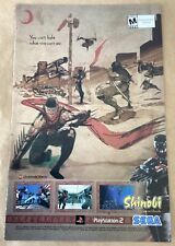 Shinobi Print Ad 2002 video game promo art vintage gaming Playstation 2 Sega picture