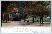 1905 ROTOGRAPH BAND STAND MOUNT MORRIS PARK NEW YORK CITY NYC ANTIQUE POSTCARD picture