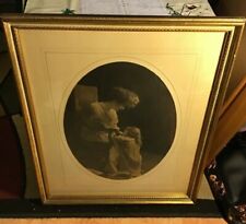 Framed Picture Of A Beautiful Lady With A Gorgeous Little Girl On Her Knees picture