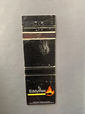 Vintage 1970s-1980s Eddylites Matches Matchbook Cover Smoking Logo Promo 70s 80s picture