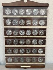 RARE Set of 36 Wittnauer Sterling Silver High Relief US President Coins picture