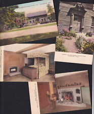 4-Massachusetts-MA-Stockbridge-Mission House-Hand Colored-Vintage Postcards Lot picture