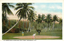 PC GOLF, FL, PALM BEACH, GREEN ROYAL POINCIANA GOLF, Vintage Postcard (b45863) picture