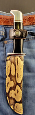 Buck Knives 119 Sheath Right Pull with Authentic Ball PYTHON Skin custom made picture
