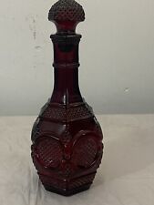 HH. VINTAGE. AVON Decanter 1876 CAPE COD COLLECTION RUBY RED WINE 9.5