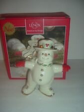 Lenox Skating With Smiles Snowman Figurine with box picture