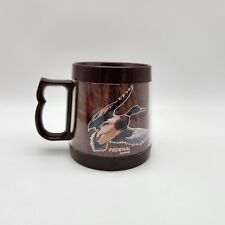 Vintage Thermo Serv Federal Ammo Plastic Mug Coffee Cup Mallard Ducks US Made  picture