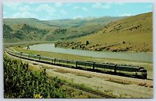 Postcard Train Locomotive Northern Pacific Railway Vista Dome North Coast AQ12 picture
