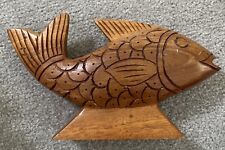 Wooden Koi Fish Carving “Greenfield” picture