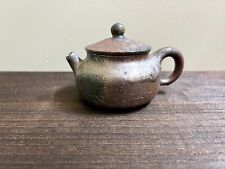 woodfired unglazed handmade high iron pottery teapot bronze metallic texture 375 picture
