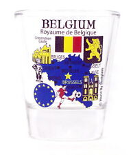BELGIUM EU SERIES LANDMARKS AND ICONS COLLAGE SHOT GLASS SHOTGLASS picture