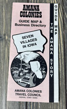 Vintage Amana Colonies Guide Map And Business Directories Iowa Pamphlet Brochure picture