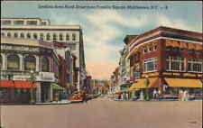 Middletown New York NY Street Scene c1940s Linen Postcard picture