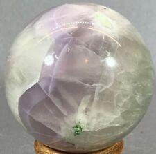 FLUORITE SPHERE - 68 MM - 1 LB 2.1 OZ (512 G) LOVELY LIGHT PURPLE AND WHITE picture