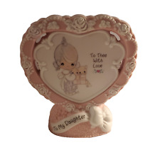 Vintage 1995 Precious Moments To My Daughter To Thee With Love Heart Plaque 1995 picture