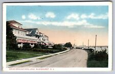 C.1915 ALLENHURST, NJ NEW JERSEY, DRIVE AROUND DEAL LAKE, SHORE Postcard P42 picture