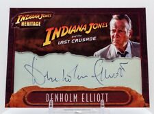 Indiana Jones Crusade Denholm Elliott JSA Custom Cut Autograph Auto Oversize picture