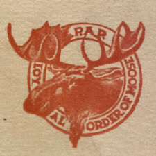 1911 Lethbridge Loyal Order Dance Card Of Moose LOOM PAP Lodge 792 Card Alberta picture