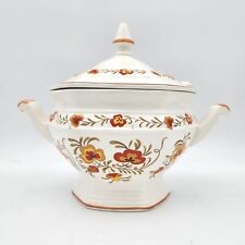 Vintage National Silver Company Tureen & Spoon Lid Ceramic Japan picture