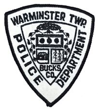 WARMINSTER TOWNSHIP TWP PENNSYLVANIA PA Sheriff Police Patch VINTAGE OLD USED  picture