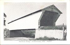 Postcard Preble County Ohio Harshman Covered Bridge E S Sherman Vintage Unposted picture