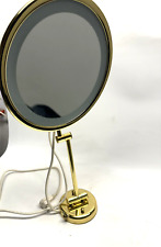 Vintage Ton Jon The Nova Mirror Vanity Light Magnified Makeup -Gold-USA Made picture