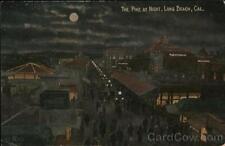 1916 Long Beach,CA The Pike at Night Los Angeles County California Postcard picture