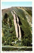 C.1920s The Devil's Slide Weber Canyon RR Tack Scenic Unused Utah Postcard A56 picture