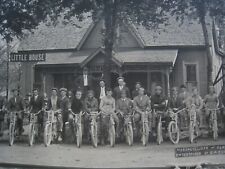 ORIGINAL Scarce, Antique 1913 Motorcycle Yard Long Photo,  Harley Davidson + picture