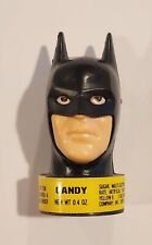Vintage 1989 Topps THE BATMAN Candy Container 2.5” Bubble Gum Head SEALED Black picture