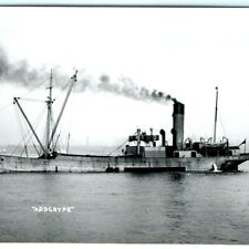 c1940s SS Ardgryfe Scottish Cargo Steamship Real Photo RPPC Built 1909 Fulton A9 picture