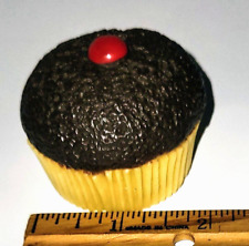 Vintage MTC Faux Realistic Mini Chocolate Froting Cupcake Play Food Props Stage picture