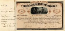 Mississippi Valley Co. signed by Absolom M. West - Stock Certificate - Railroad  picture