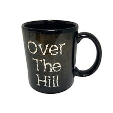 Vintage 2001 Black Over the Hill 12 oz Ceramic Coffee Mug picture