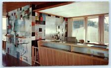 OLD ORCHARD BEACH, ME ~ Interior YORK NATIONAL BANK of SACO 1950s-60s   Postcard picture