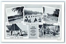c1940s Field Exercises Medical Department Replacement Center Camp Grant Postcard picture
