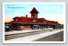 Union Station Traid Depot Paris TX Texas Postcard picture