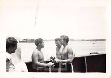1930s Original Photo Attractive Shirtless Young Men Portrait Gay Interest 2A1 picture