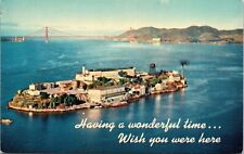 Alcatraz Island San Francisco California CA Rock Postcard UNP VTG Mirro Unused picture